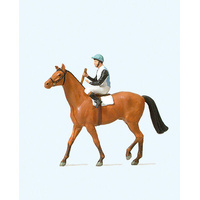 Preiser - Jockey On Horse - 29080