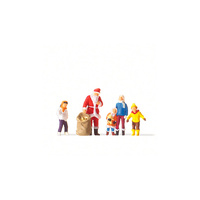 Preiser - Father Christmas W/Children - 29098