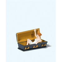 Preiser - Female Vampire Holding Coffin Lid - 29112
