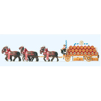 Preiser - Lowenbrau Horse Cart - 30437