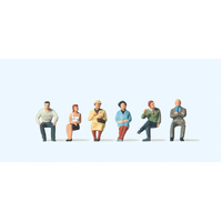 Preiser - 1:100 Seated People - 74006