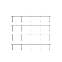 Ratio - OO/HO Handrail Stanchions - Single Rail