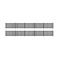 OO GWR Station Fencing - Black