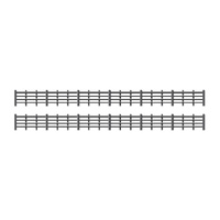 OO 4-Bar Lineside Fencing - Black