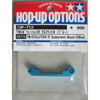 Tamiya - TB Evolution IV - Suspension Mount X Blue