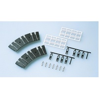 Tomix N Turn Table approach tracks, 2 sets of 3 tracks