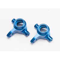 Traxxas - Steering blocks - 6061-T6 aluminum (blue-anodized) (6837X)