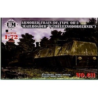 UM-MT 1/72 ARMORED TRAIN No 2, 230 ODBP type OB.-3 Plastic Model Kit