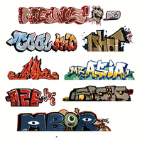 Walthers - HO Scale Graffiti Decal MegaSet #1 (8)