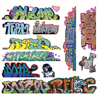 Walthers - HO Scale Graffiti Decal MegaSet #10