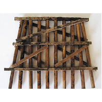 Walthers - HO 5 Large 5" Double Track Timber Bridge support