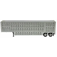 Walthers - HO 48' Livestock Trailer Silver