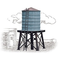 HO Wooden Water Tanks (3)