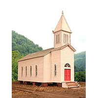 Walthers - HO Cornerstone HO Country Church - Laser Cut Kit