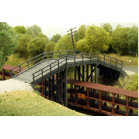 Rix Products - HO Cornerstone Kit Overpass Timber Rural