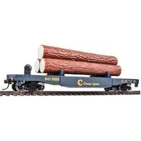 Walthers - HO Trainline Log Dump Car w/Logs B&O