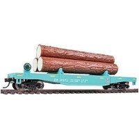 Walthers - HO Trainline Log Dump Car w/Logs UP