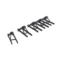 Walthers - N Cornerstone Kit Track Bumpers Drk Gray (5)