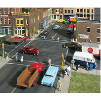 Walthers - HO Cornerstone Kit Asphalt Street System-Complete Set