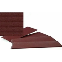 Walthers - HO Dark Red Brick Sheets (4)