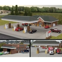 Walthers - HO Modern Travel Centre Car Wash And Gas Station