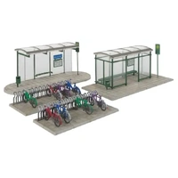 Walthers - HO Modern Bus Shelter With Bike Rack