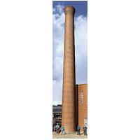 Walthers - HO Smokestack 1-piece Brick (2)