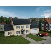 Walthers - HO Colonial House w/Double Garage