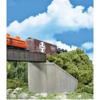Walthers - HO Single Track Concrete Abutments (2)