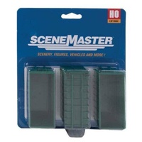 Walthers - HO 3 Large Dumpsters Green