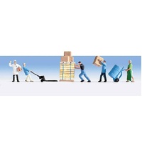 Walthers - HO 5Warehouse workers w/accessories