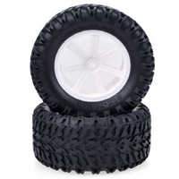 ZD Racing - 1/10 RC Short Course/Desert Truck/ Truggy /Monster Truck Wheels tires White (1 pair)