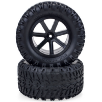 ZD Racing - 1/10 RC Short Course/Desert Truck/ Truggy /Monster Truck Wheels tires Black (1 pair)