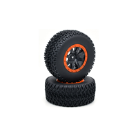 ZD Racing DBX-10 Wheels & Tire Set - Red (2 Pce)